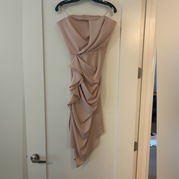 C/MEO Collective strapless champagne dress L - Picture 2 of 6